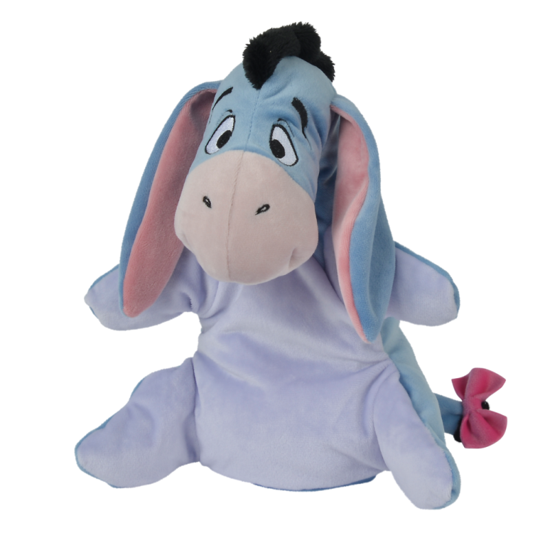 Eeyore the donkey handpuppet purple blue 